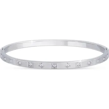 Náramek biju Pevný náramek z chirurgické oceli, osazený zirkony 2002707