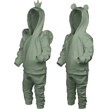 2. Třída - Panel se střihem 86 dětská tepláková souprava Unisex tmavá máta