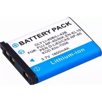 TopTechnology Baterie Olympus Li-40B, Li-42B 1800mAh Li-Ion 3,7V neoriginální