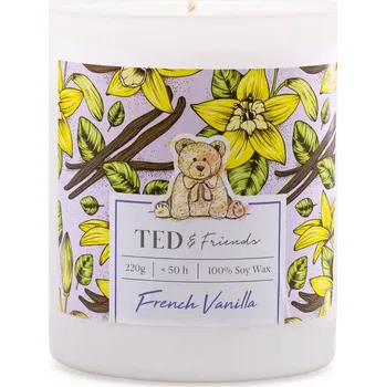 Svíčka Ted&Friends Sójová svíčka French Vanilla - 220g