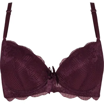 Podprsenka Lydie vyztužená podprsenka s kosticemi 2226 80C vínová