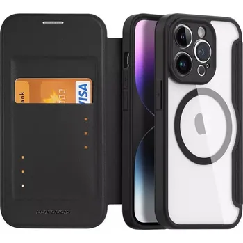 Pouzdro na mobilní telefon Dux Ducis Skin X Pro Flipové pouzdro s MagSafe pro Apple iPhone 14 Pro , černé 6934913033623