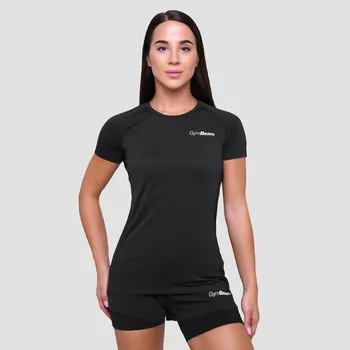 Pánské oblečení GymBeam Women‘s Pulse Running T-shirt Black XXL černá