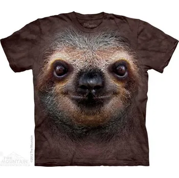 Pánské tričko Pánské batikované triko The Mountain - Sloth Face - hnědé Velikost: XXXL 10-3596-19326