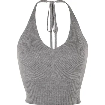 Kašmírová bralette šedá S / Šedá / 100% kašmír