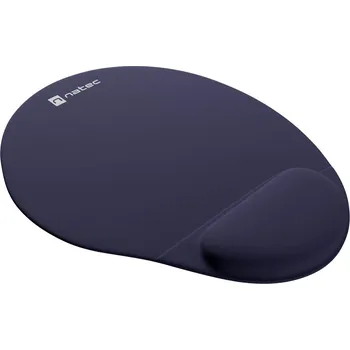 Podložka pod myš Podložka pod myš ergonomická gelová Natec MARMOT, tmavě modrá, 245x225 mm