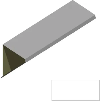 Ukončení pultové střechy RS312S-60 SP 25 RAL 9010 bílá