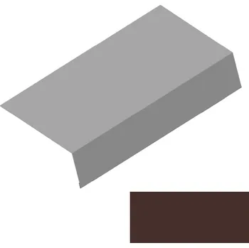 Střecha Okapový plech RS250S-135 SP&nbsp;35&nbsp;TEX 2M15A hnědá