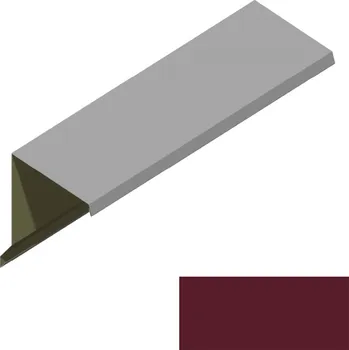 Ukončení pultové střechy RS312A-60 SP 25 s okapnicí 2R036 vínová