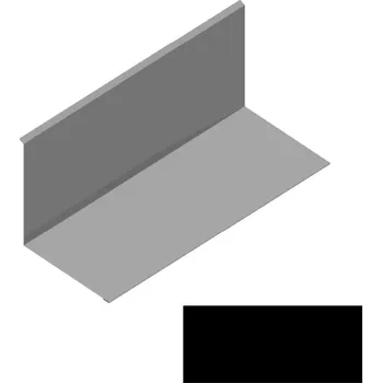 Střešní lemovaní Lemování zdi rovnoběžné s okapem RS312S-120 SP 25 2N156 černá 0,5 mm 2 bm