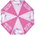 Deštník Arditex Dívčí skládací deštník růžový/jednorožec