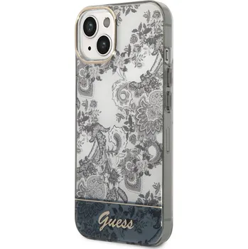 Telefonní příslušenství Guess PC/TPU Toile De Jouy Zadní Kryt pro iPhone 14 Plus Grey 3666339090715