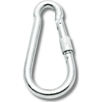 Jištění ADOBY Karabina lanová s pojistkou DIN5299D 10mm s etiketou