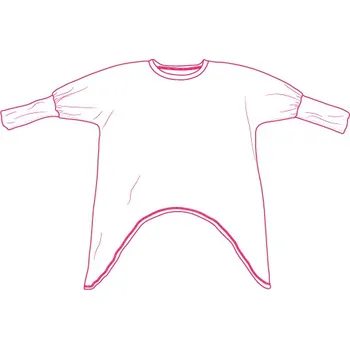 Střih PDF dámská úpletová tunika Asymetry-56-60