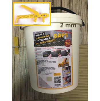 Nivelační přístroj Levelling system SAP3 | Sada 200 ks spon 2mm, 100 ks klínků a plastové kleště