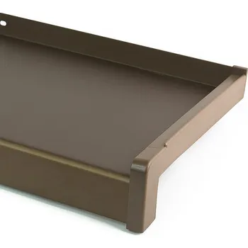 Parapet Parapet z taženého hliníku nos 40mm Bronz Elox š. 50mm šíře od 50 do 400 mm
