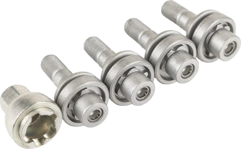 Bezpečnostní šrouby kol Citroën, Peugeot pro alu disky, sada, 1688061880