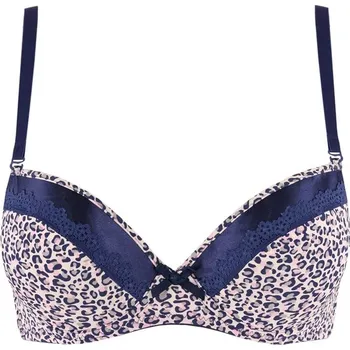 Podprsenka Lemila pink podprsenka double push-up 35637 80A tmavě modrá