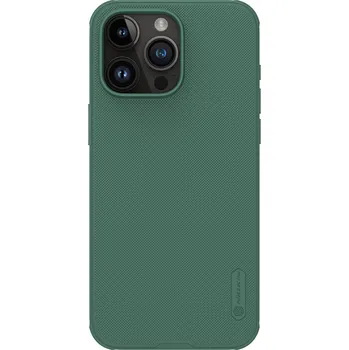 Pouzdro na mobilní telefon Nillkin Super Frosted PRO Zadní Kryt pro Apple iPhone 15 Pro Max Deep Green (Without Logo Cutout) 6902048265684
