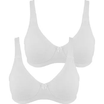 Podprsenka Terife nevyztužená podprsenka levně 7516 - 2 kusy 85C bílá