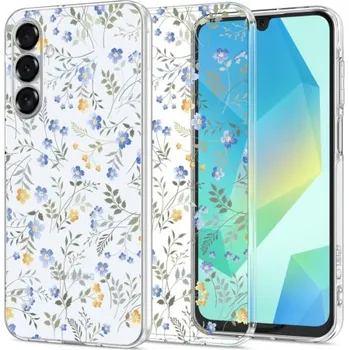 Pouzdro na mobilní telefon Tech-Protect | Tech-Protect Flexair kryt na Samsung Galaxy A16 4G / 5G, spring flowers