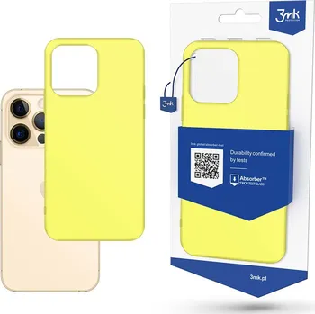 Odolný zadní kryt pro Apple iPhone 13 Pro Max - 3mk Matt Case lime 5903108428880