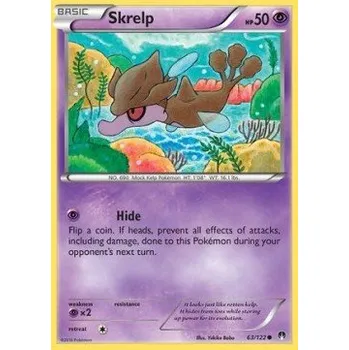 Volný čas Pokémon BKP 063/122 Skrelp - BreakPoint Stav: Excellent, Verze: NORMAL