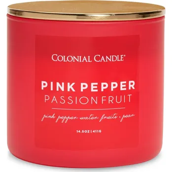 Svíčka Colonial Candle Sójová svíčka Pink Pepper Passionfruit - 411g