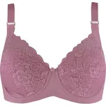 Linaise Kary luxusní krajková podprsenka široká ramínka 1670 90C tmavě růžová