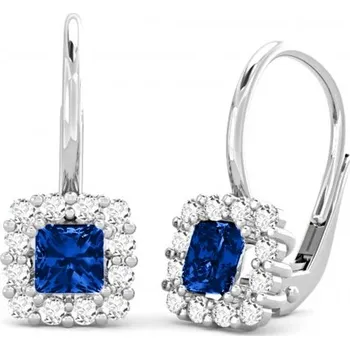 Náušnice Couple, Elegantní visací náušnice Clara, bílé zlato se zirkony, 585-66-3-0298.1B00.0.00.102.07