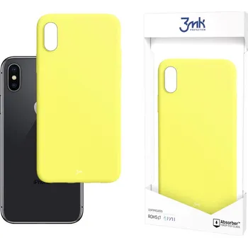 Pouzdro na mobilní telefon Odolný zadní kryt pro Apple iPhone X/XS - 3mk Matt Case lime 5903108327121