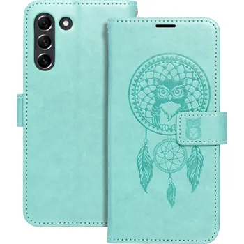 Pouzdro na mobilní telefon Forcell Pouzdro flipové MEZZO Book SAMSUNG S21 FE dreamcatcher green 5903396157943