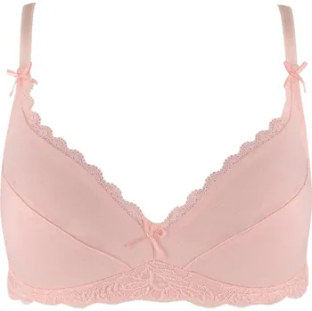Podprsenka Valeria měkká podprsenka bez kostic 1313 100C světle růžová