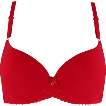 Podprsenka Julča vyztužená podprsenka s kosticí 0516 85C červená