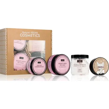 LaQ Kitten LaQ Kitten Peony hloubkově vyživující máslo s konopným olejem 50 ml + LaQ Kitten Peony vyživující tělový krém 200 ml + hloubkově čisticí pěna 40 g + čisticí pěna na tělo 100 g