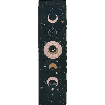 Samolepící dekorace Tapiserie na zeď - Fáze Měsíce - černá