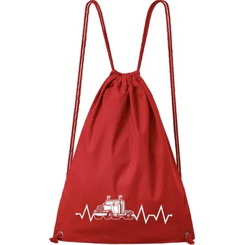 DOBRÝ TRIKO Bavlněný batoh Tep trucker Barva: Červená