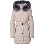 RED SPOT DÁMSKÁ PROŠÍVANÁ BUNDA S PÁSKEM - BÉŽOVÁ S + DOPRAVA ZDARMA