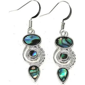 Náušnice Naušnice s perletí Paua spirála