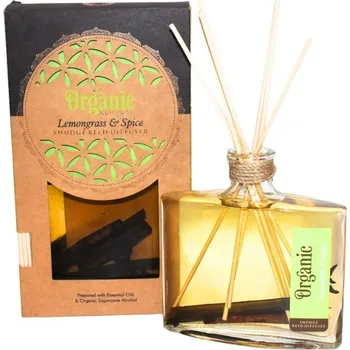Aroma difuzér Organický difuzér 150 ml s tyčinkami, Lemongrass&Spice