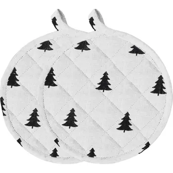 Chňapka Eulenschnitt Lněná chňapka Fir Trees – set 2 ks