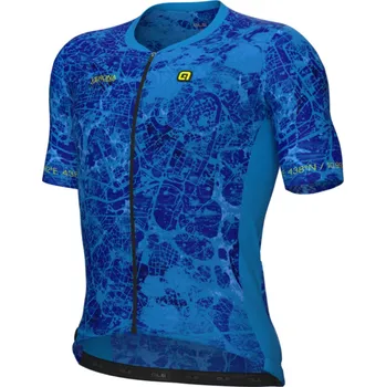 cyklistický dres ALÉ Cyklistický dres s krátkým rukávem - PR-E TOWN - modrá S