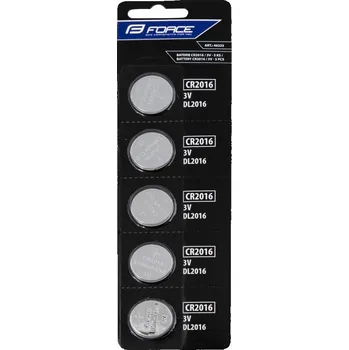 Článková baterie Baterie FORCE mincové 3V (5 ks) CR2016