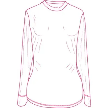 Elektronický střih / PDF dámské slim tričko s dlouhým rukávem Brooklyn-42-48