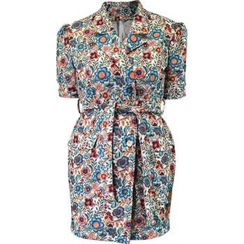 Elektronický střih / PDF dámské sako-šaty s puf-rukávem Alena-40-46