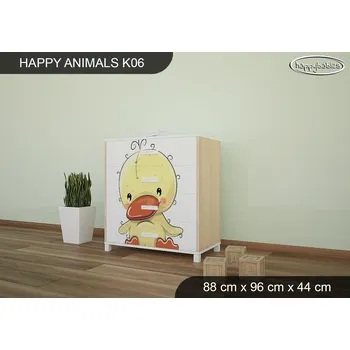 Dětský pokoj Dětská komoda ZVÍŘECÍ KAMARÁDI - TYP 6