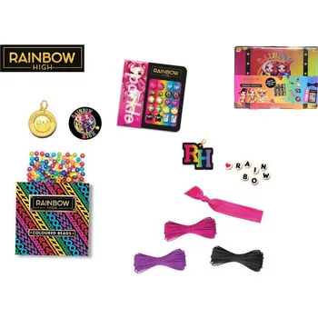 kreativní sada MikroTrading Kreativní sada pro výrobu šperků Rainbow High v praktické krabičce.