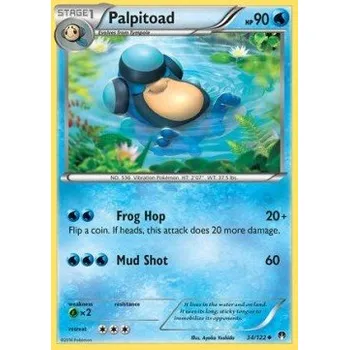 Volný čas Pokémon BKP 034/122 Palpitoad - BreakPoint Stav: Excellent, Verze: NORMAL