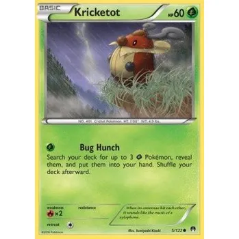 Sběratelská karetní hra Pokémon BKP 005/122 Kricketot - BreakPoint Stav: Excellent, Verze: NORMAL