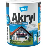 HET AKRYL MAT Barva: bílá 0100, Balení: 0,7 kg